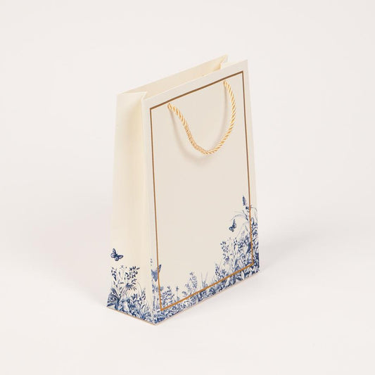 Elegant Floral Gift Bags (Set of 5 Bags with 5 Gift Tags)