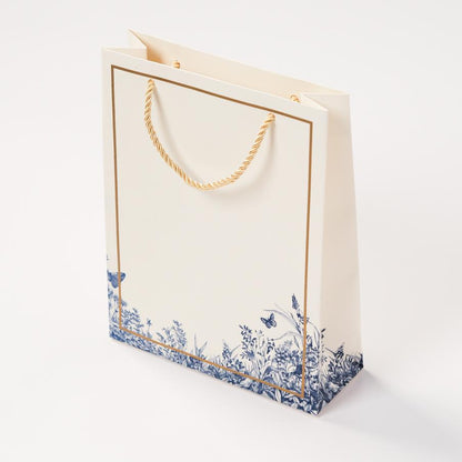 Elegant Floral Gift Bags (Set of 5 Bags with 5 Gift Tags)