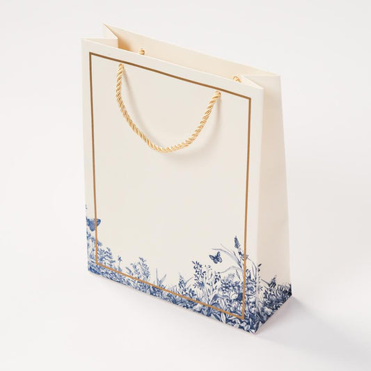 Elegant Floral Gift Bags (Set of 5 Bags with 5 Gift Tags)