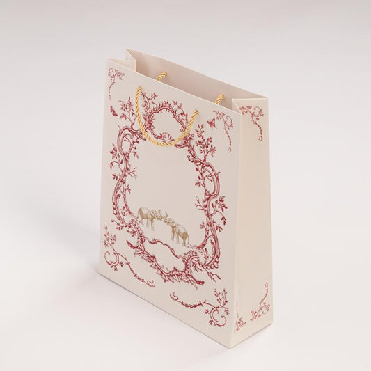 Crimson Royale Gift Bag (Set of 5 Paper Bags with 5 Gift Tags)