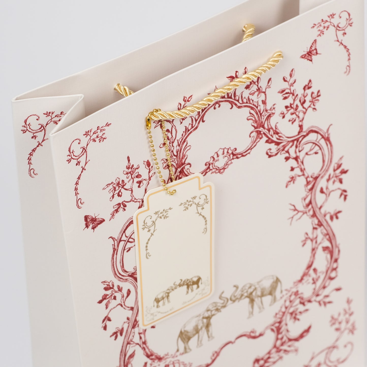 Crimson Royale Gift Bag (Set of 5 Paper Bags with 5 Gift Tags)