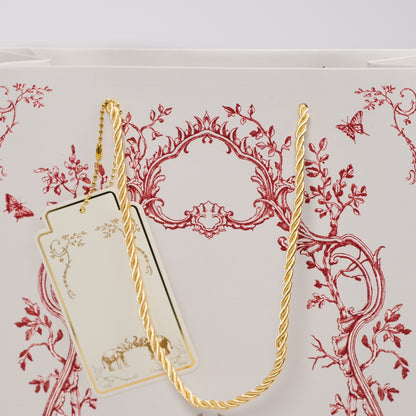 Crimson Royale Gift Bag (Set of 5 Paper Bags with 5 Gift Tags)