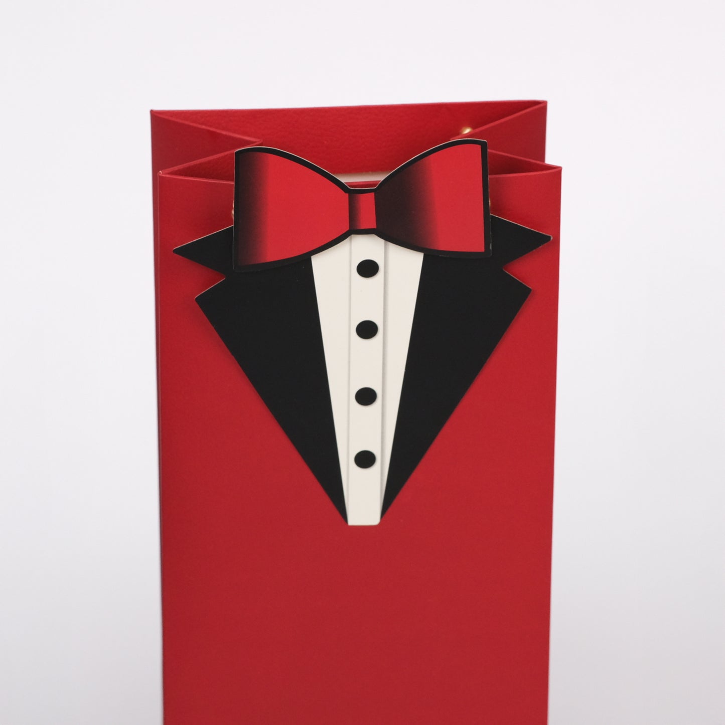 Ruby Red Wine Bag (Set of 5 Paper Bags with 5 Gift Tags)