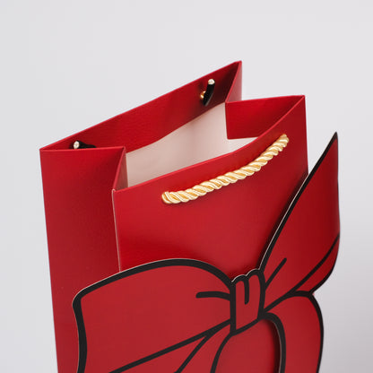 Ruby Red Wine Bag (Set of 5 Paper Bags with 5 Gift Tags)