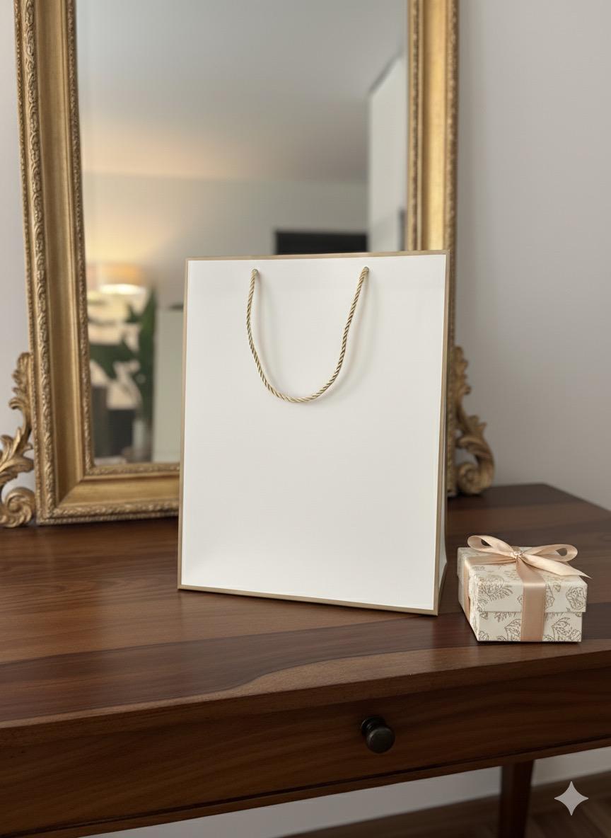 Customizable Golden Frame  (Set of 5 Bags)